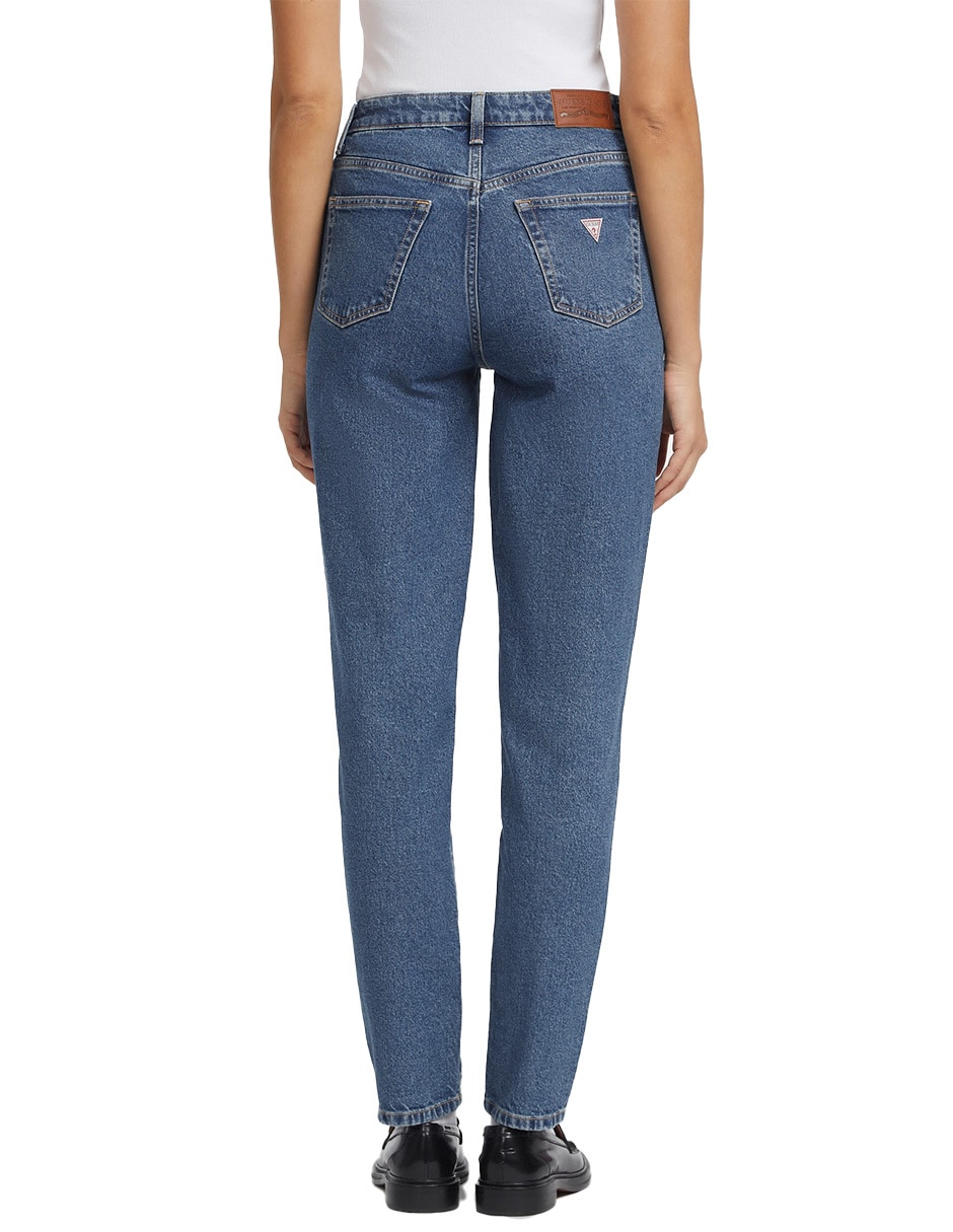 Jeans regular corte cintura para mujer 4