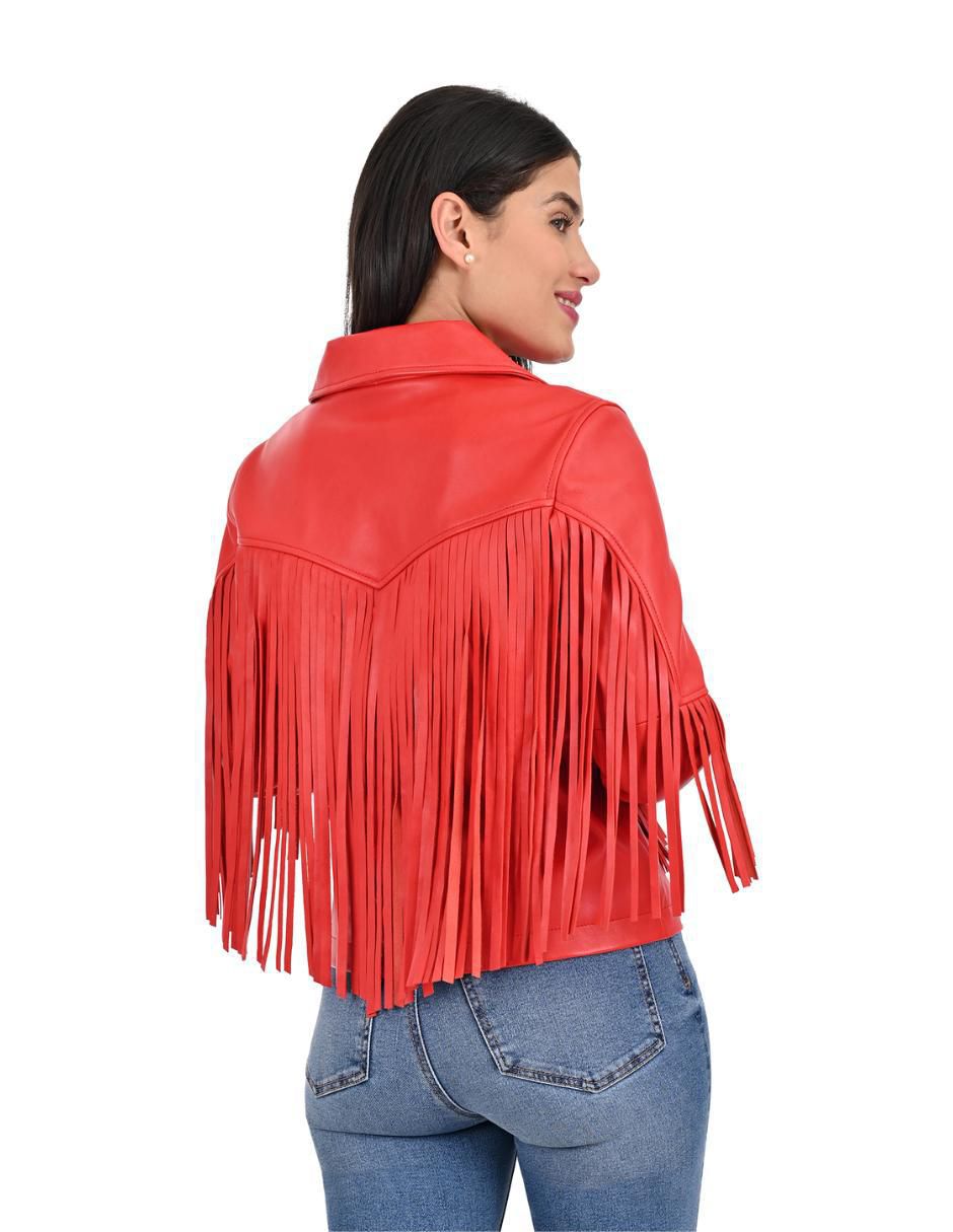 Chamarra de piel para mujer 5