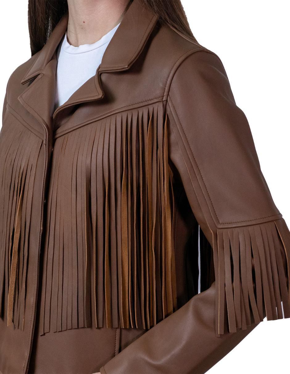 Chamarra de piel para mujer