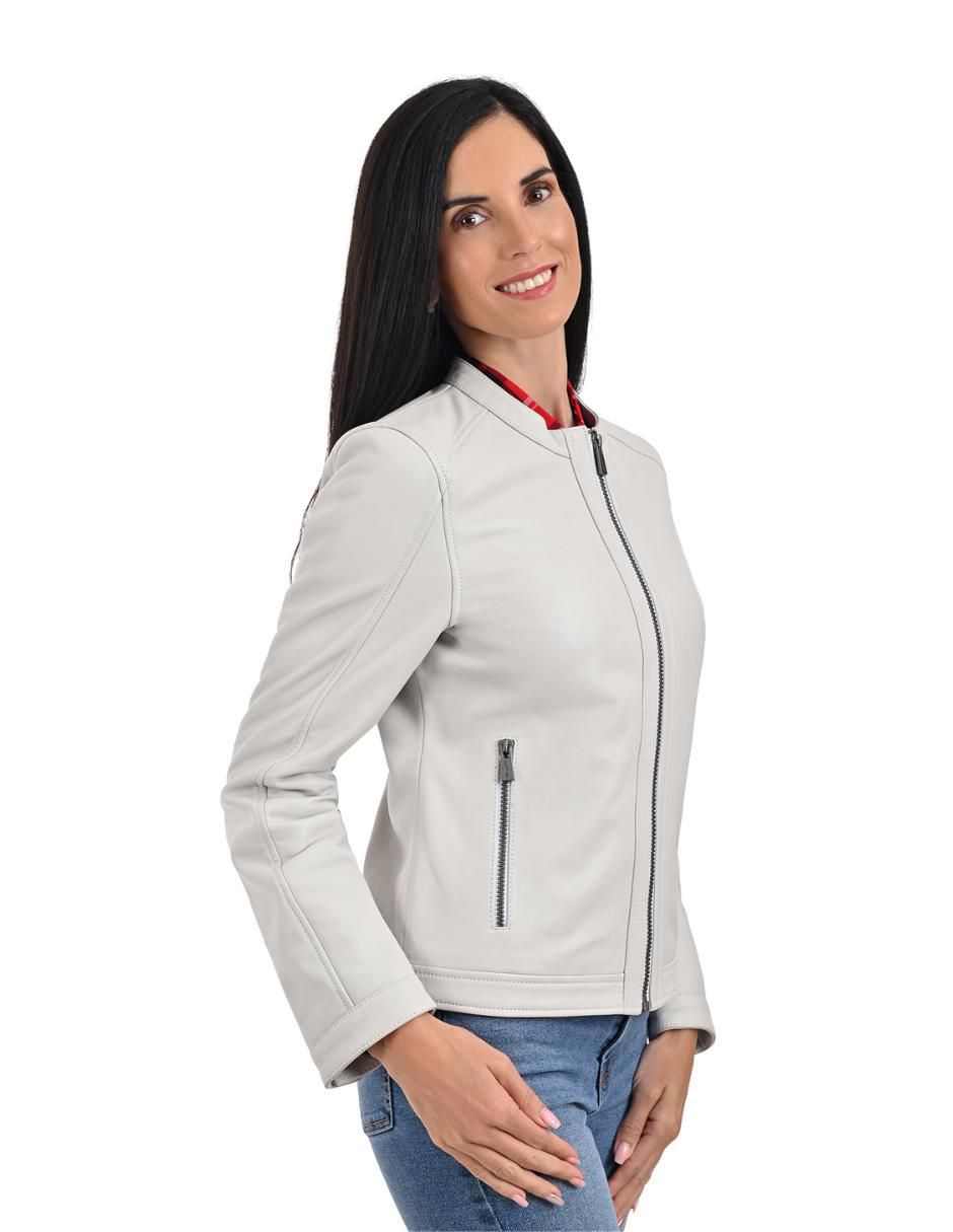 Chamarra de piel para mujer 5