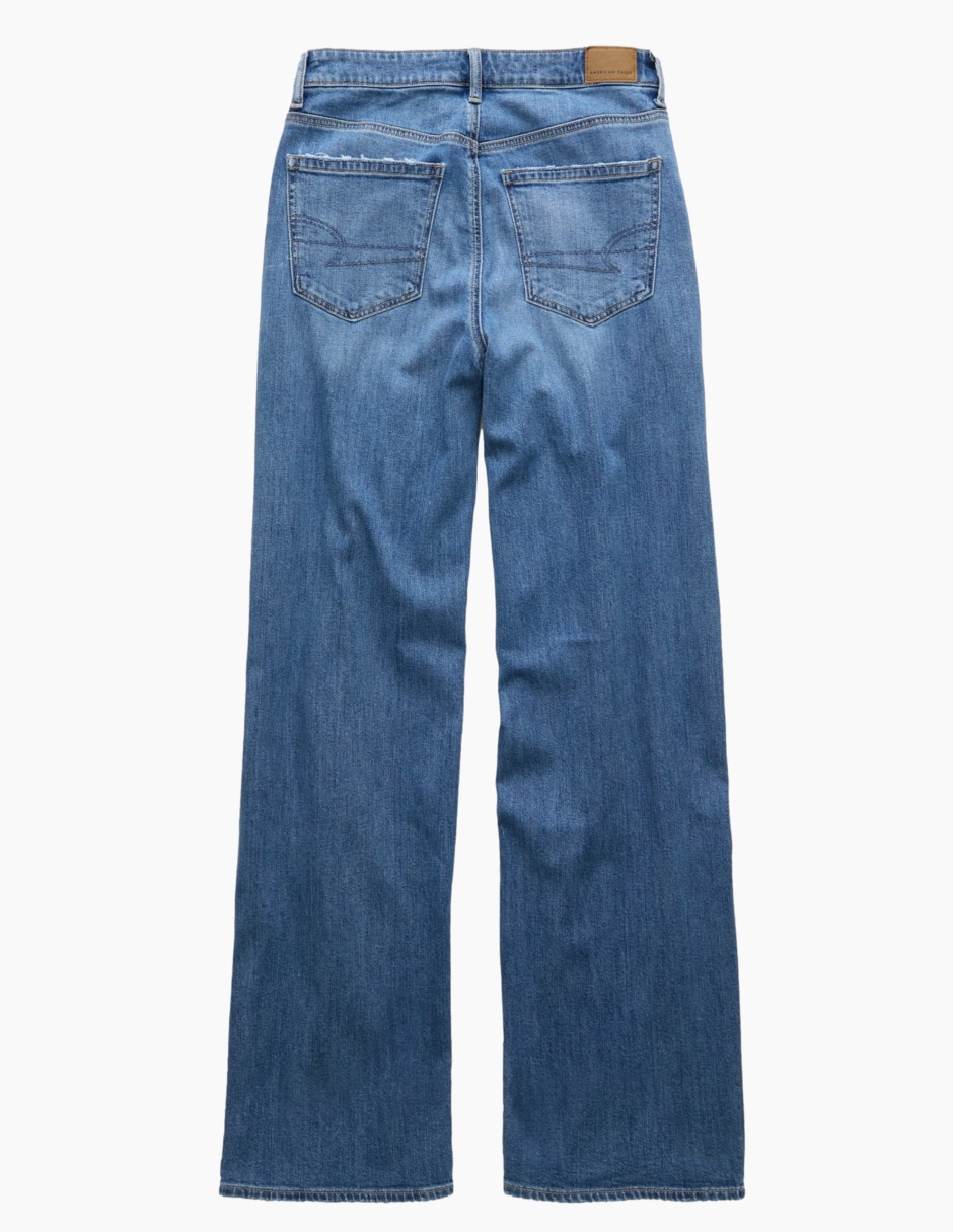 Jeans straight American Eagle corte cintura para mujer