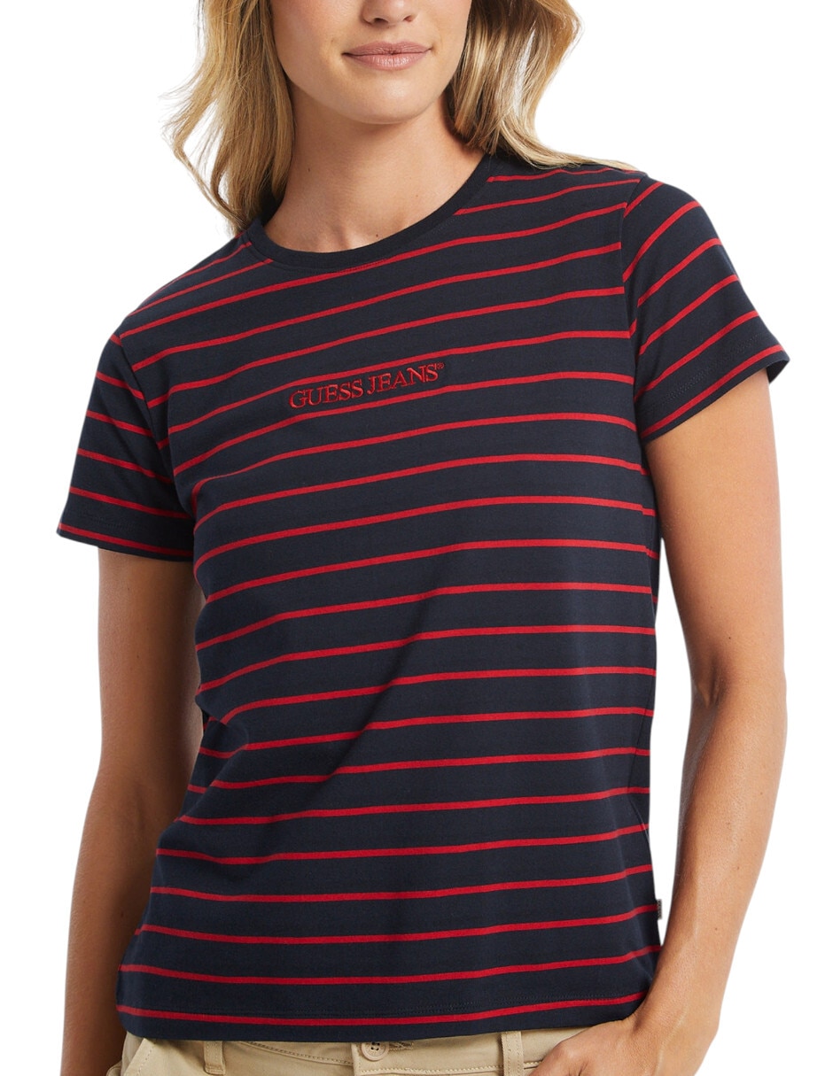 Playera manga corta cuello redondo para mujer Playera manga corta cuello redondo para mujer