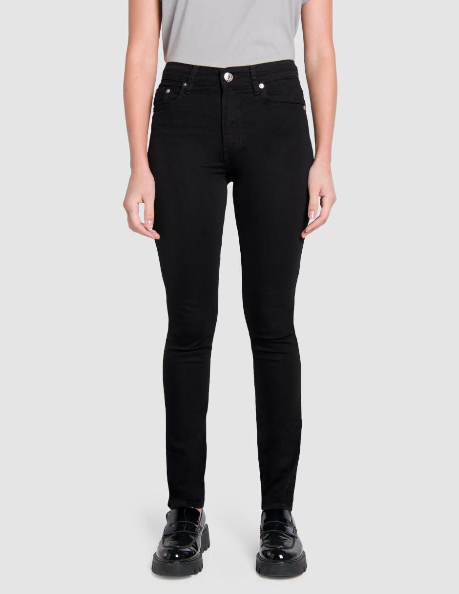 Jeans slim passion black para mujer 5