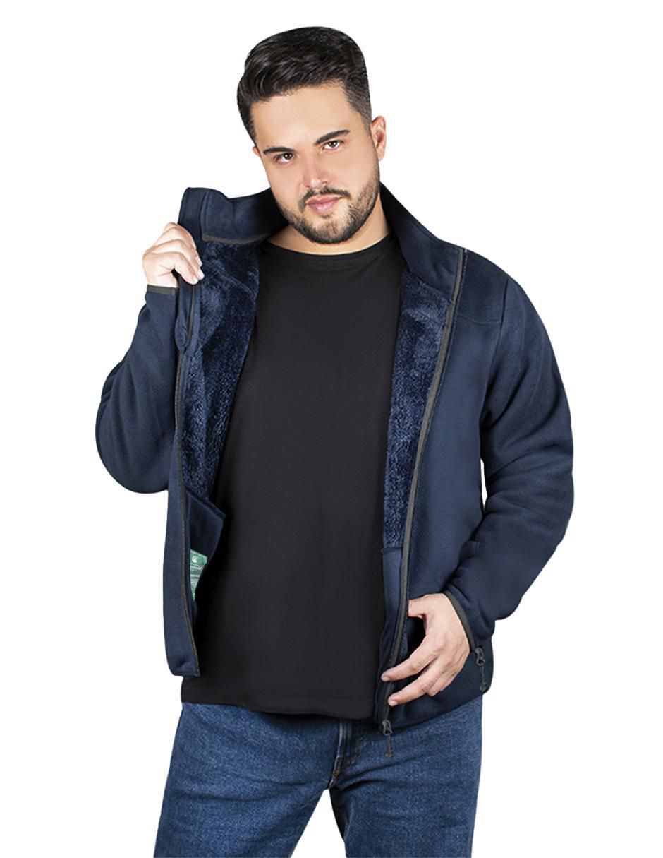 Chamarra casual bolsa con cierre para hombre 2