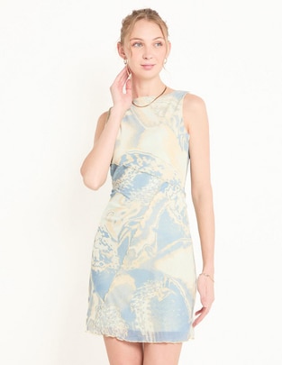 Vestido corto casual molly mesh para mujer
