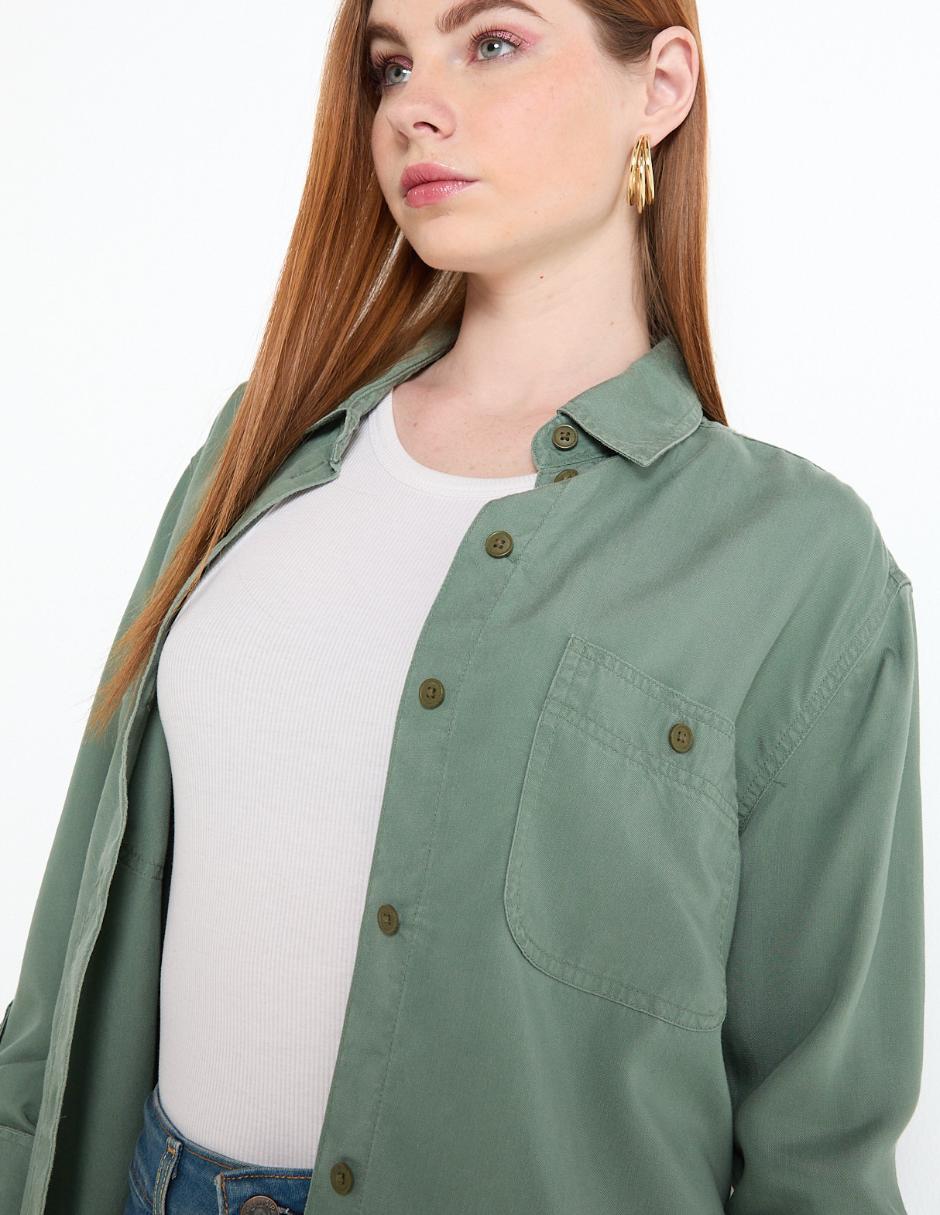 Blusa American Eagle manga larga para mujer