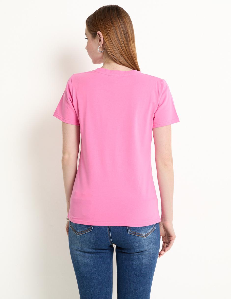 Playera manga corta Biography cuello redondo para mujer