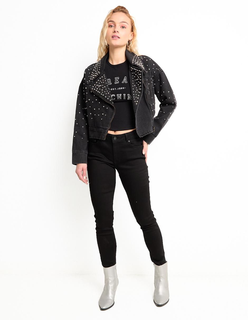 Playera manga corta Sexy Jeans cuello redondo para mujer