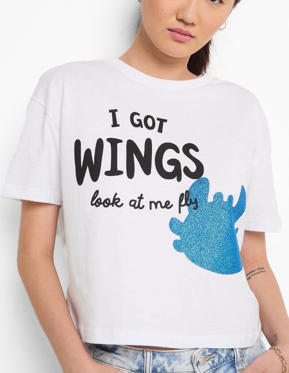 Playera manga corta Tee Bar cuello redondo para mujer