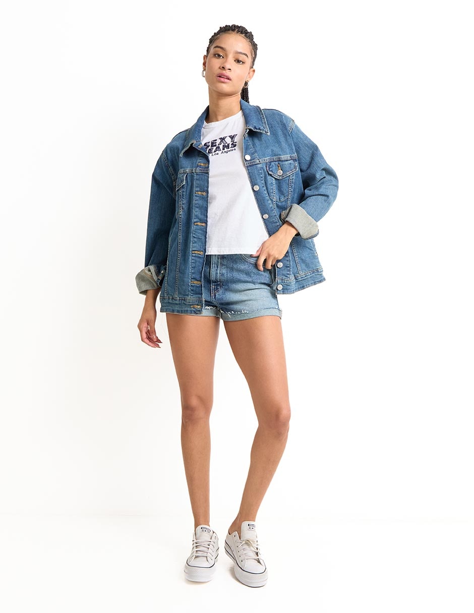 Playera manga corta Sexy Jeans cuello redondo para mujer