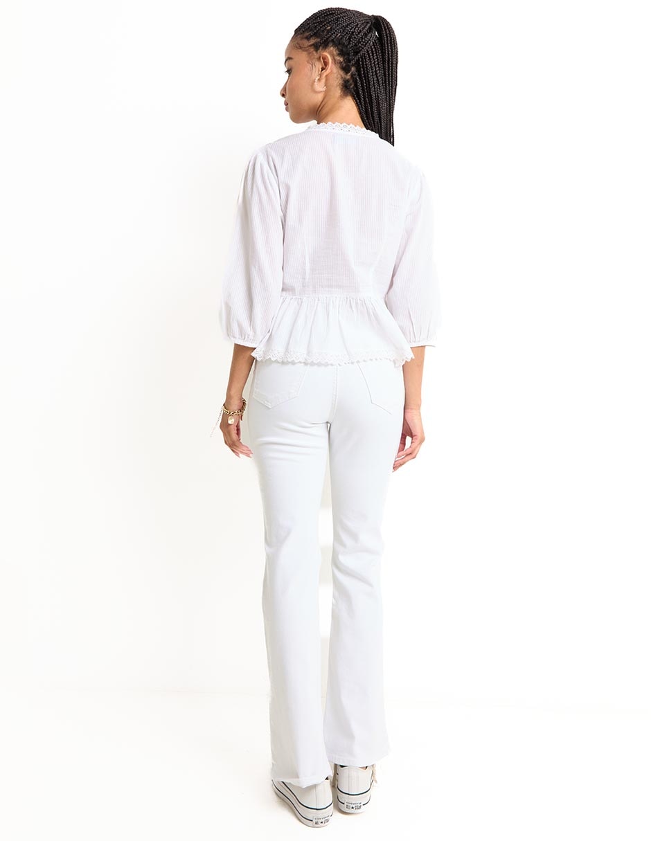 Pantalón relaxed amplio para mujer 4