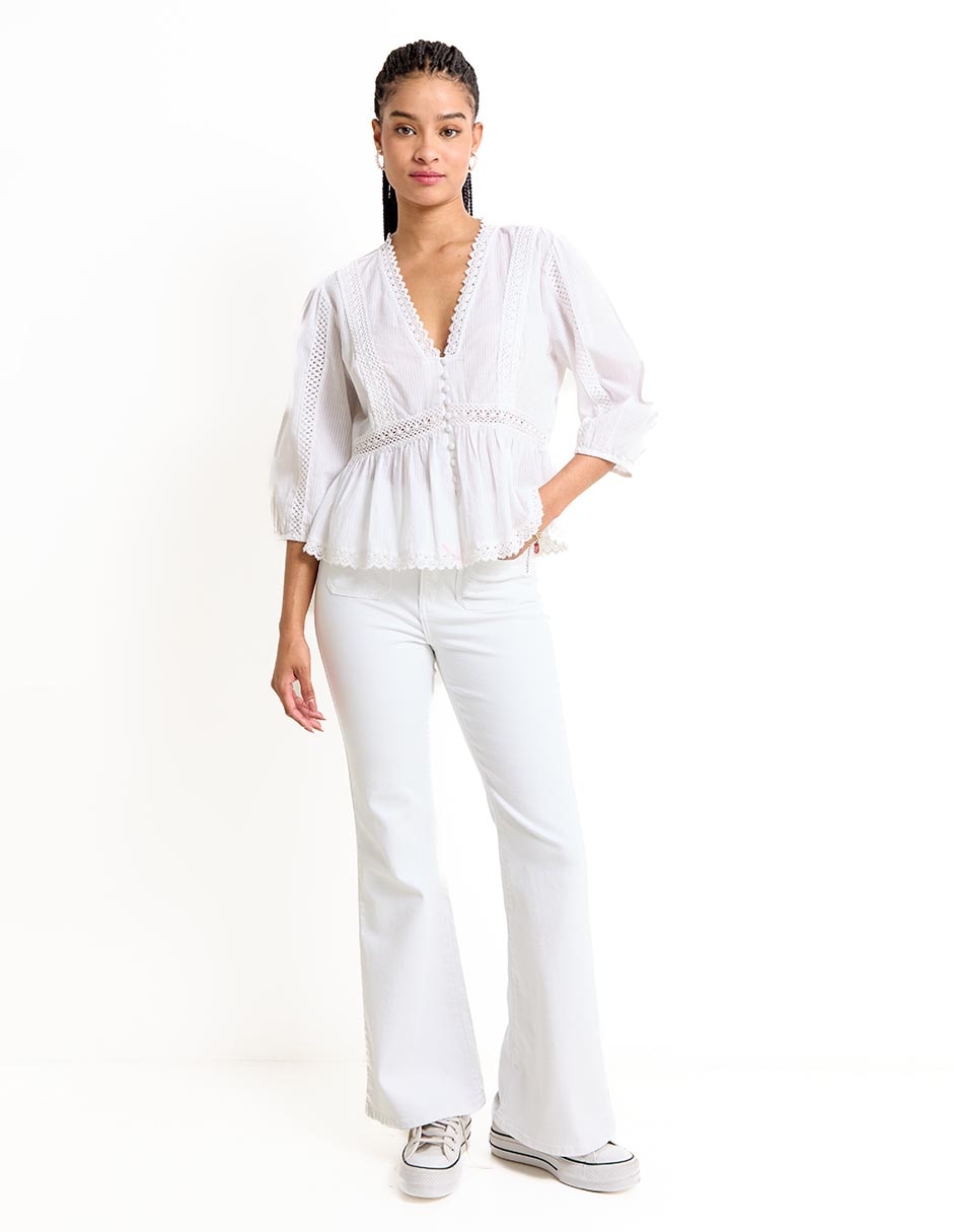 Pantalón relaxed amplio para mujer 3