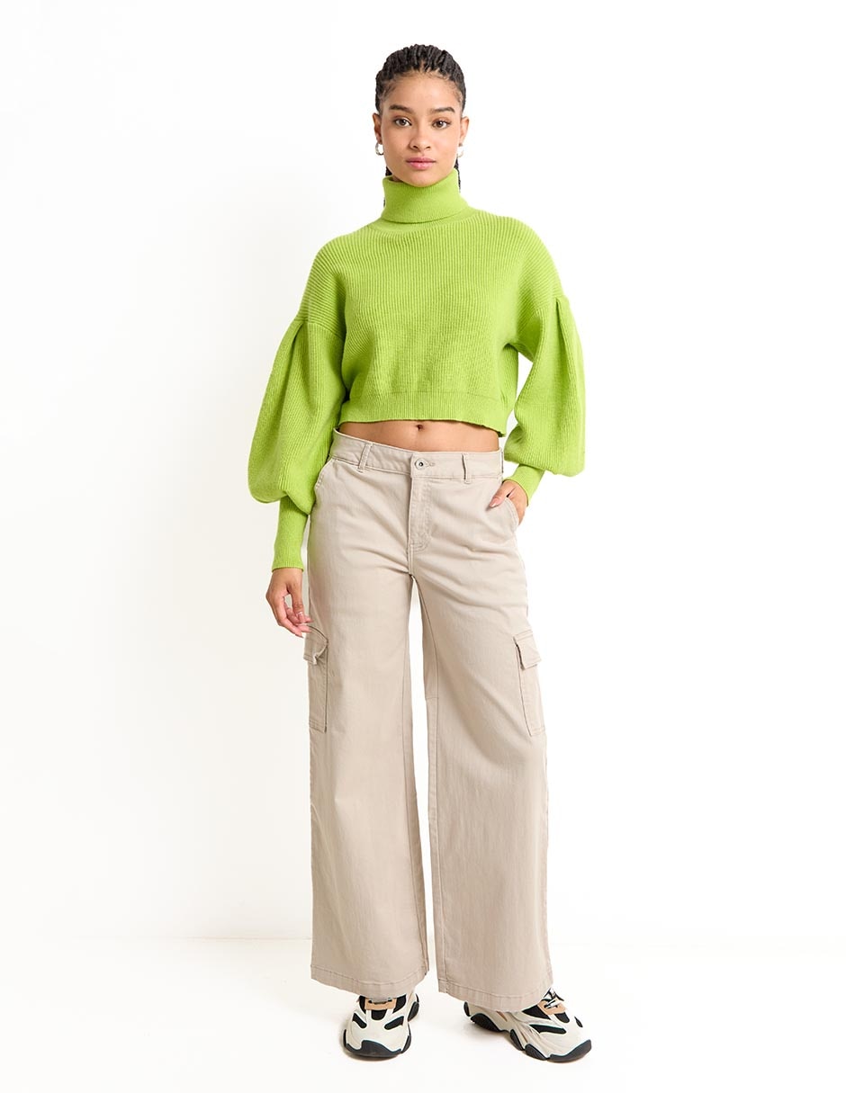 Pantalón cargo straight para mujer 3