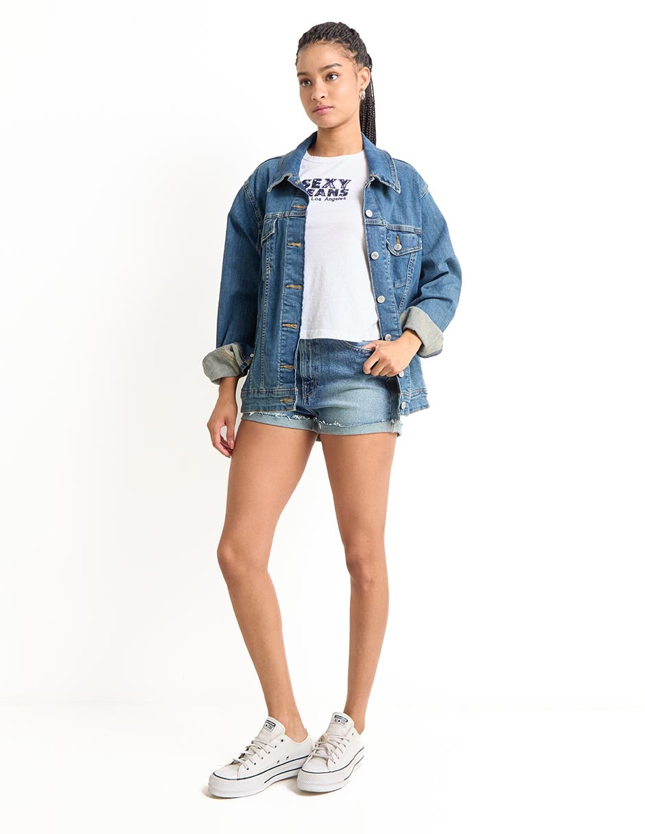 Short de mezclilla para mujer