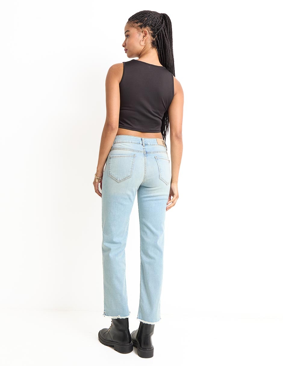 Jeans straight para mujer 4