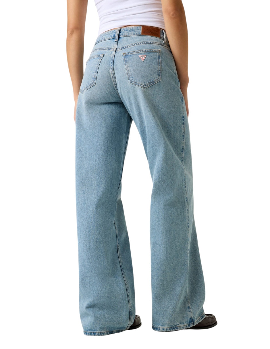 Jeans straight w4ba0yd5cca-gjrv corte cintura para mujer 3