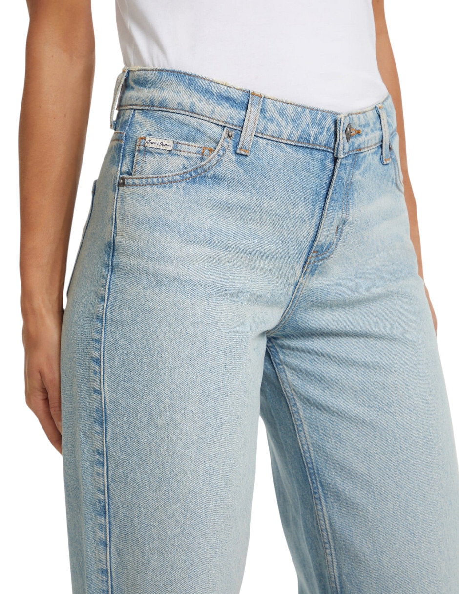 Jeans straight w4ba0yd5cca-gjrv corte cintura para mujer 5