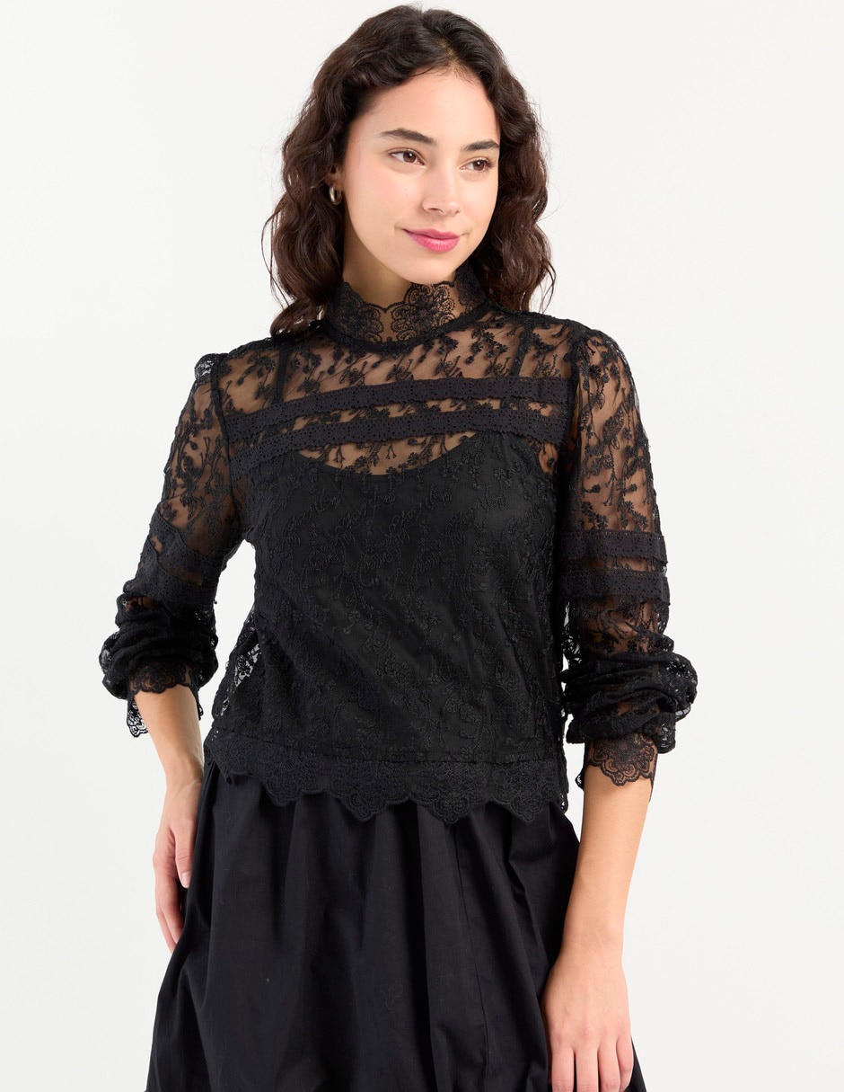 Blusa manga larga para mujer 1
