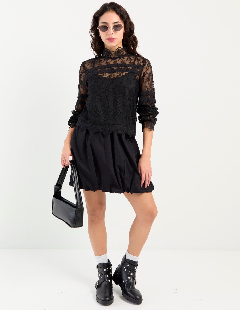 Blusa manga larga para mujer 7