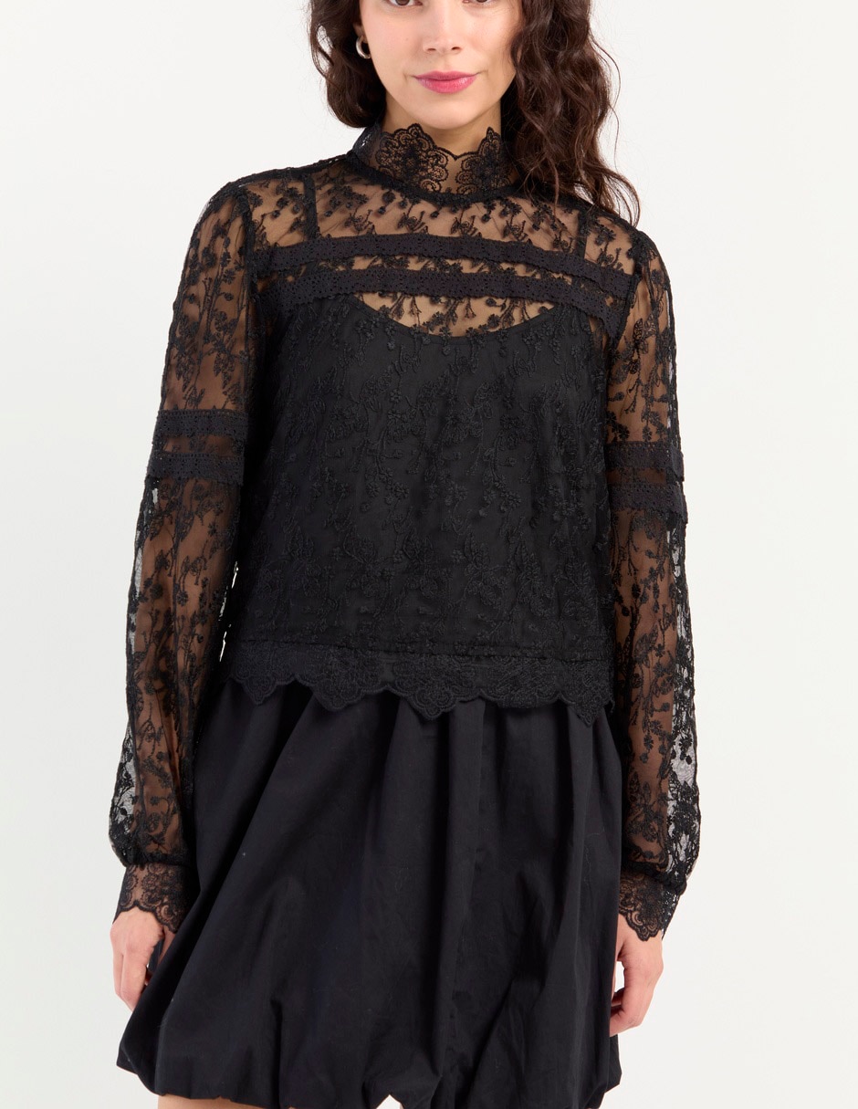 Blusa manga larga para mujer 9