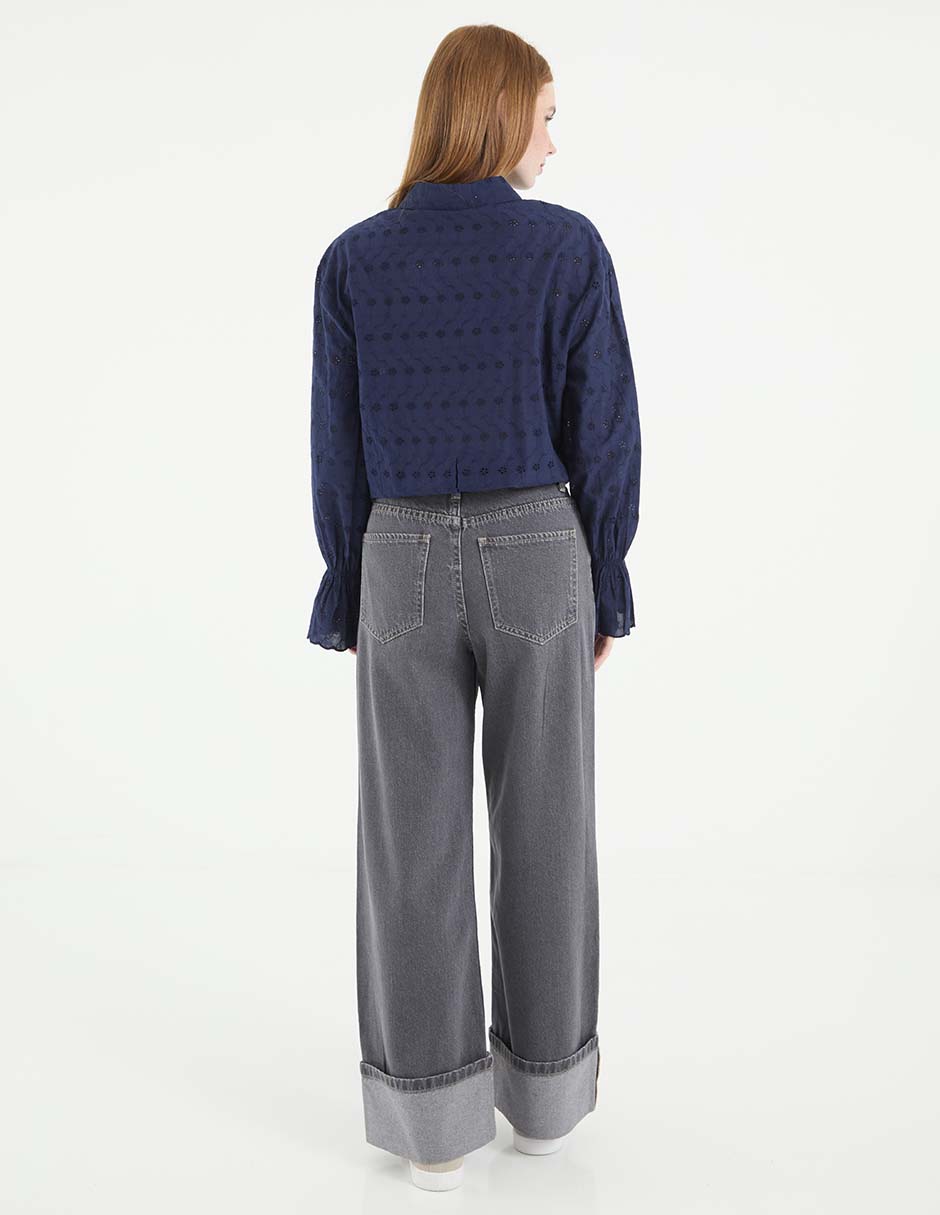 Jeans amplio para mujer 5