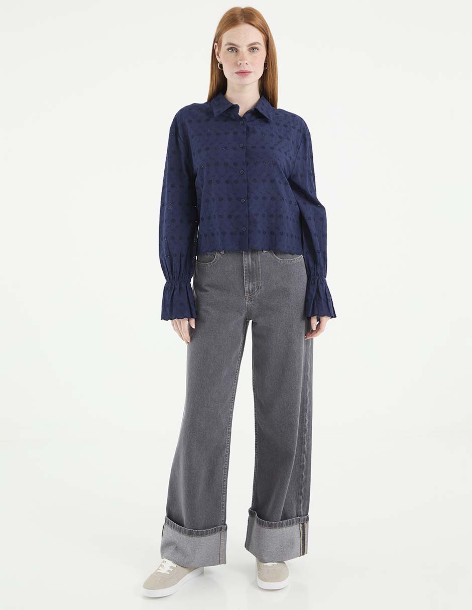 Jeans amplio para mujer 6