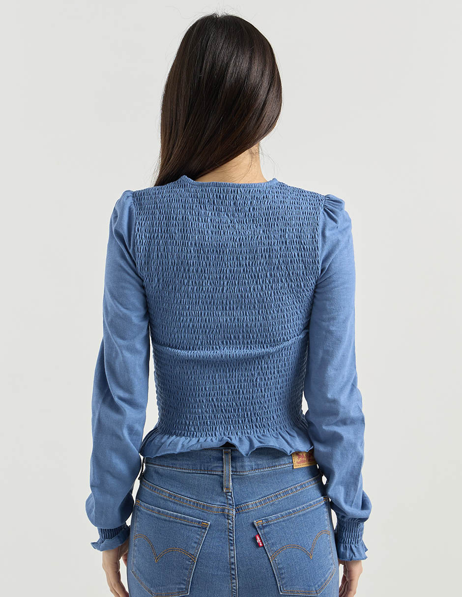 Blusa manga larga para mujer 5