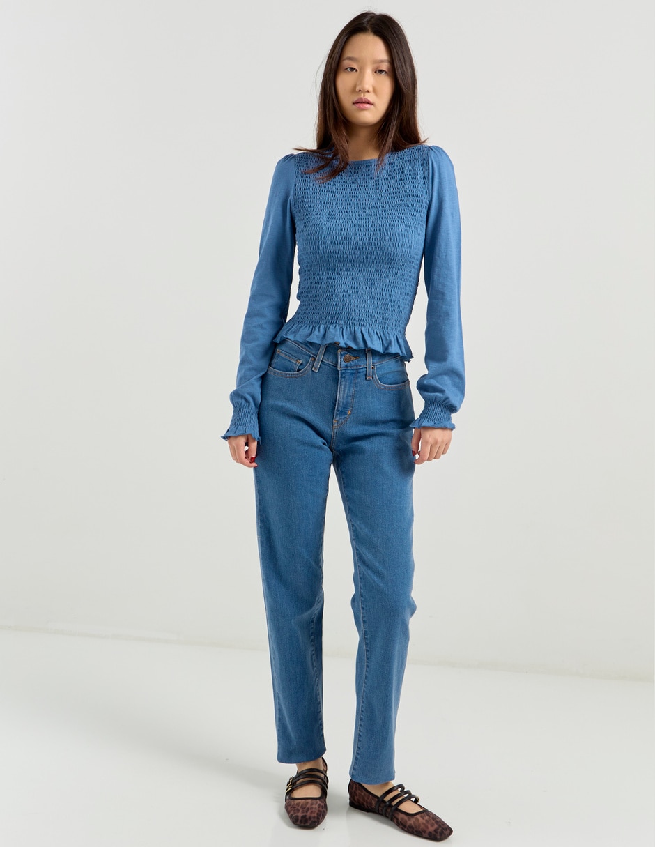 Blusa manga larga para mujer 6
