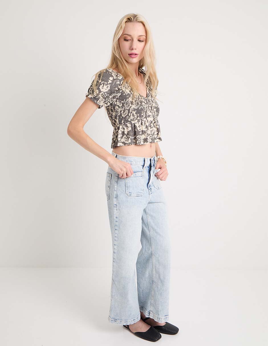 Blusa manga corta para mujer 6