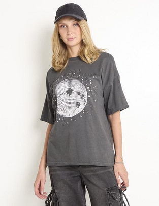 Playera manga corta cuello redondo para mujer Playera manga corta cuello redondo para mujer