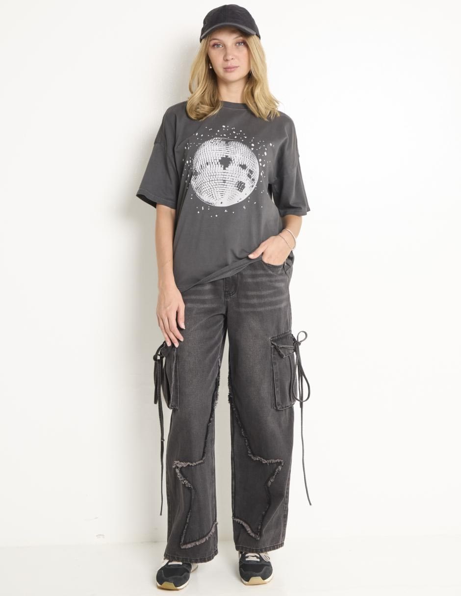 Playera manga corta That's It cuello redondo para mujer