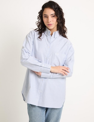 Blusa camisera manga larga para mujer 1