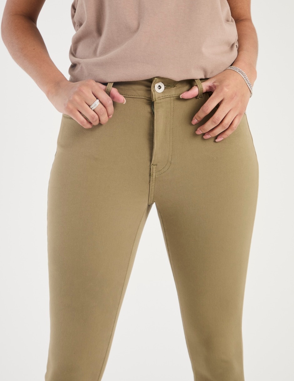 Pantalón chino skinny para mujer 4