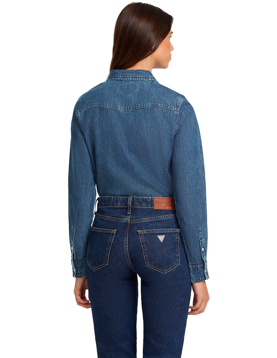 Blusa Guess Jeans manga larga para mujer