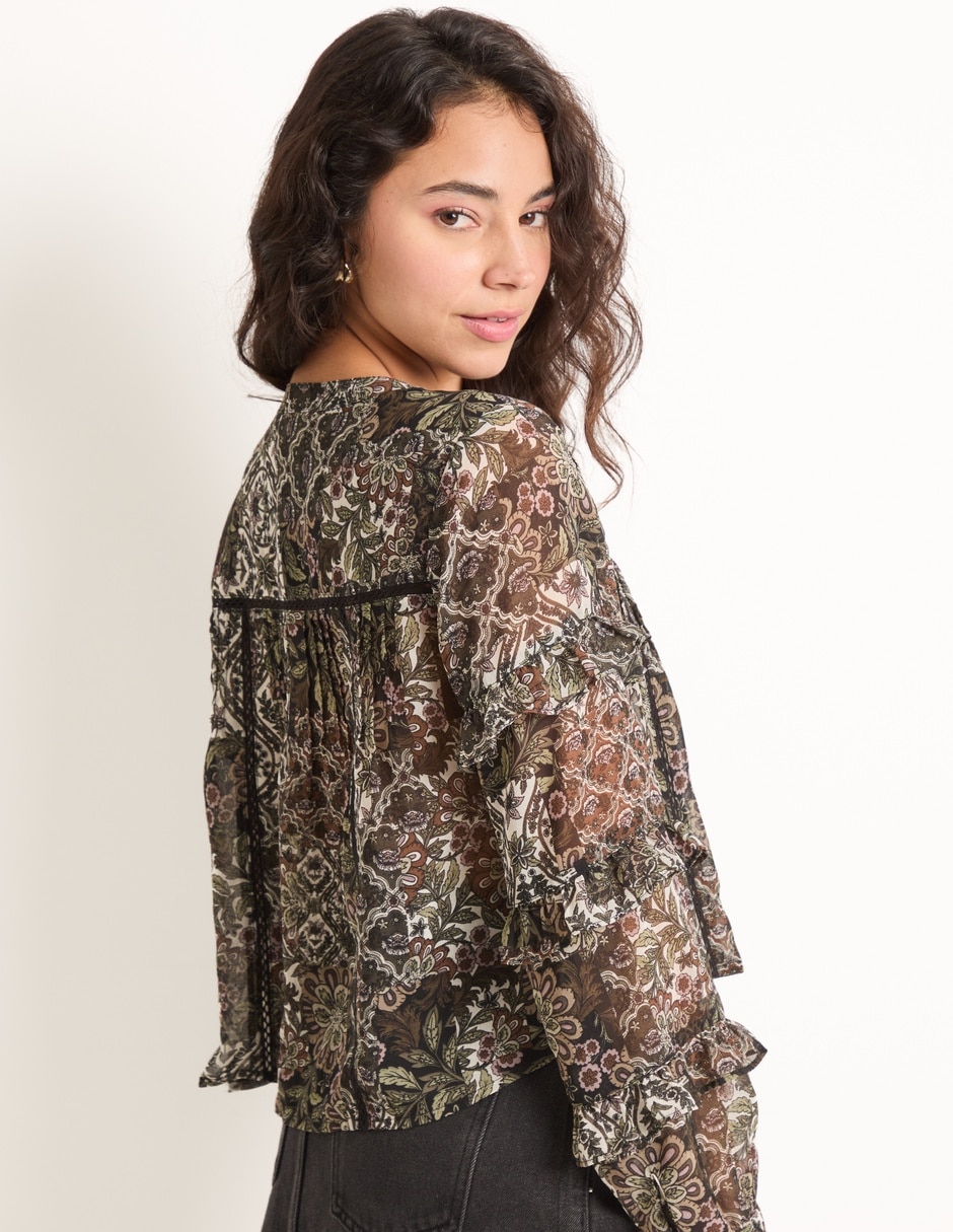 Blusa That's It manga larga para mujer