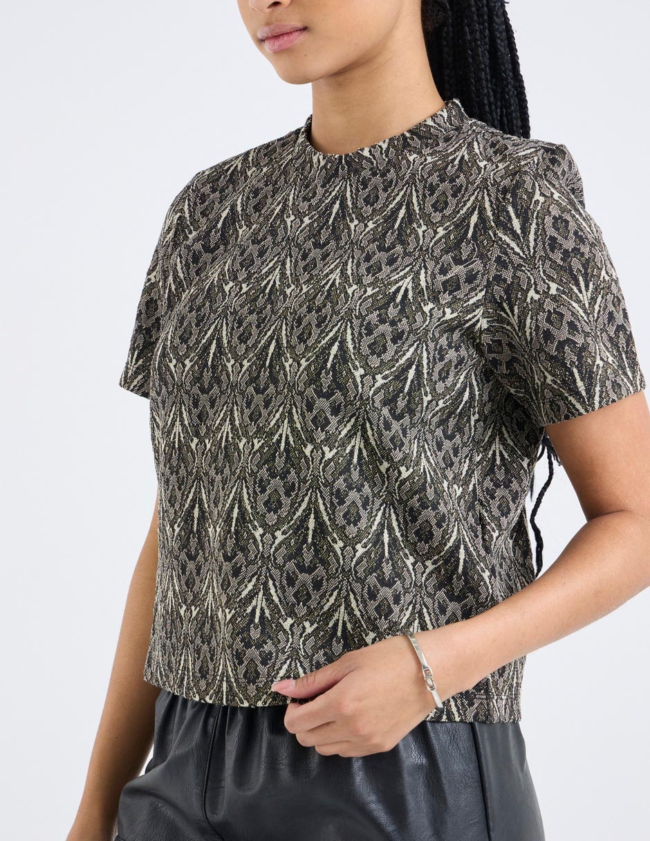 Blusa manga corta para mujer 7