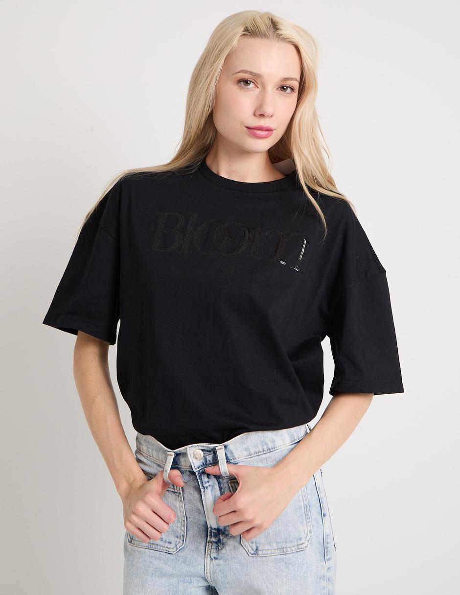 Playera manga al codo That's It cuello redondo para mujer