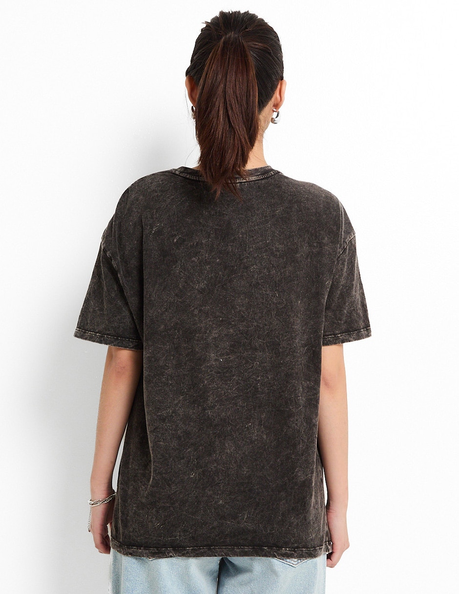 Playera manga corta Elio cuello redondo para mujer 2