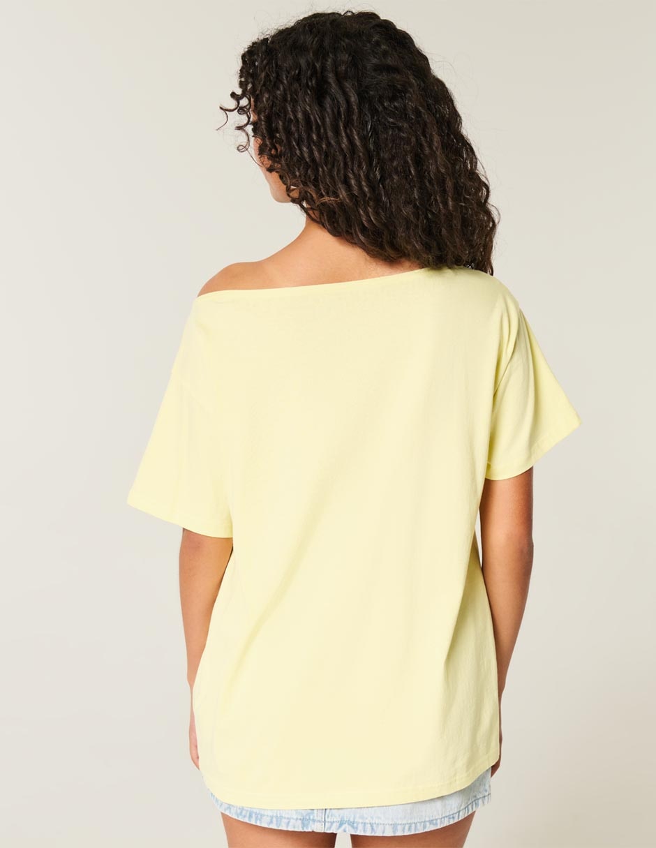 Playera manga corta cuello redondo para mujer 2