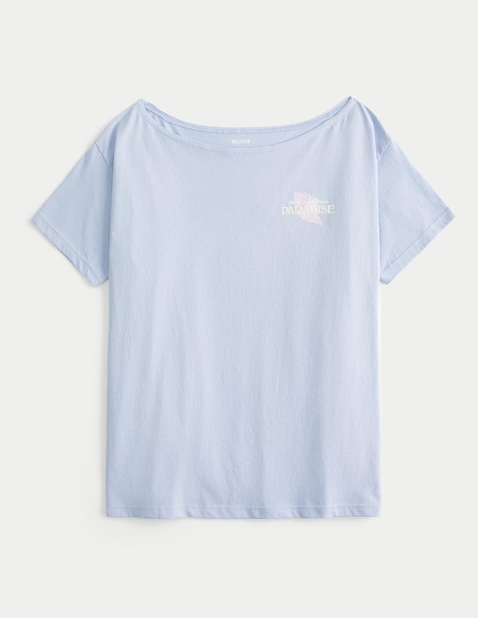 Playera manga corta cuello redondo para mujer 2