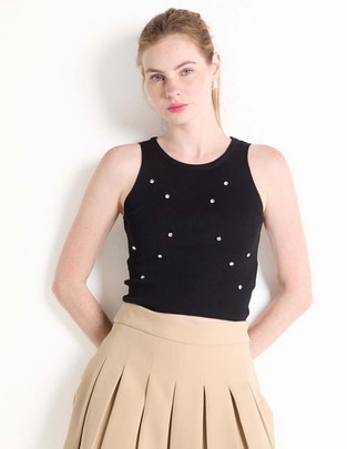 Top cuello redondo Top cuello redondo