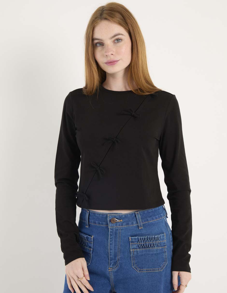 Blusa manga larga para mujer 1