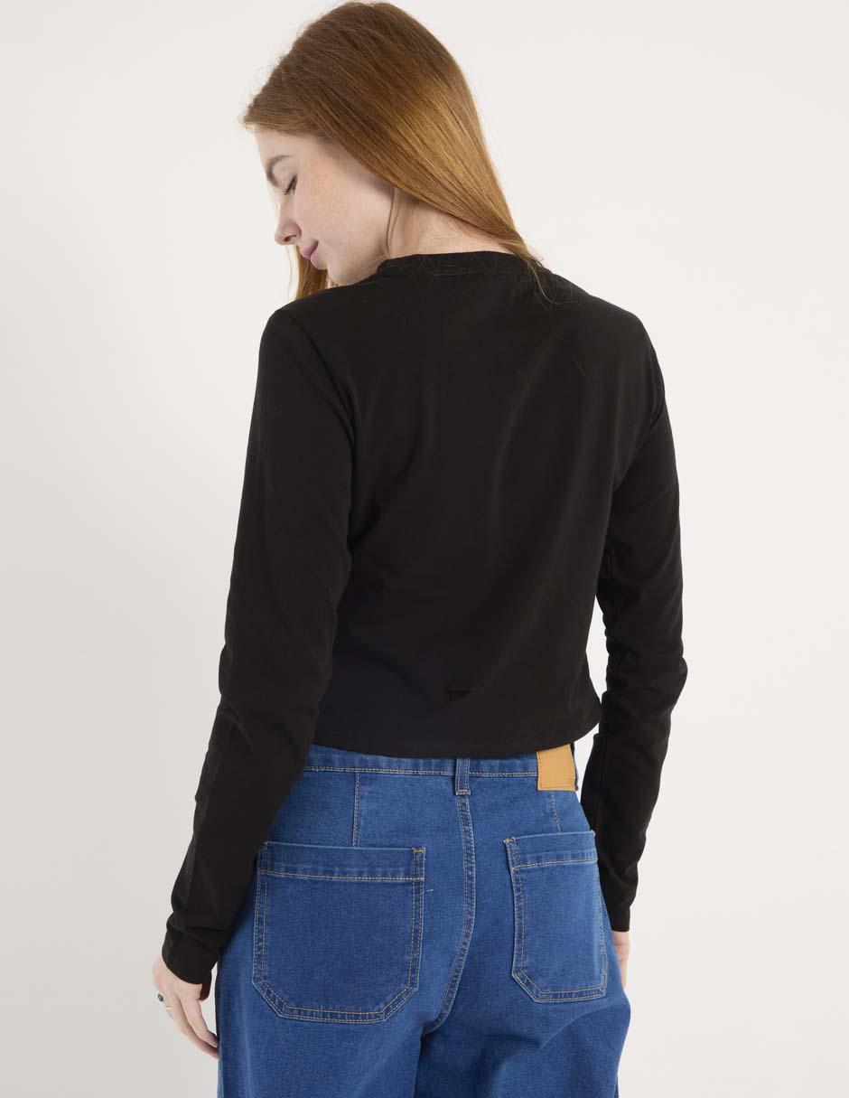 Blusa manga larga para mujer 5