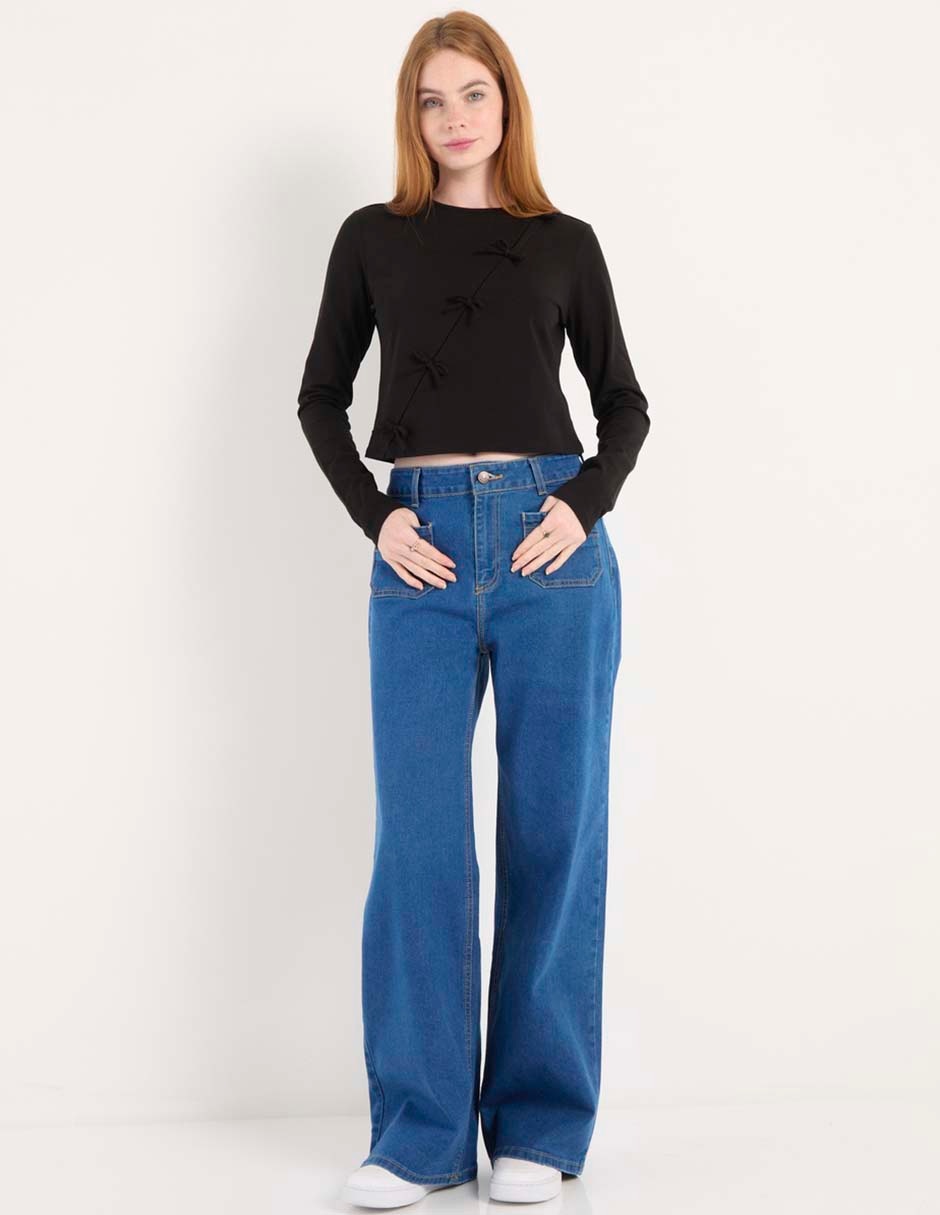 Blusa manga larga para mujer 6