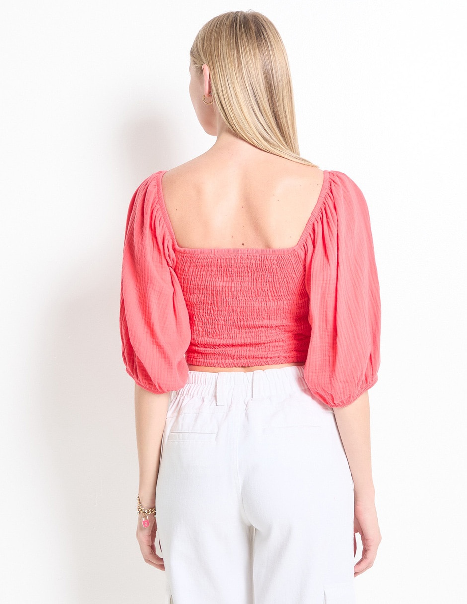 Blusa Biography manga 3/4 para mujer