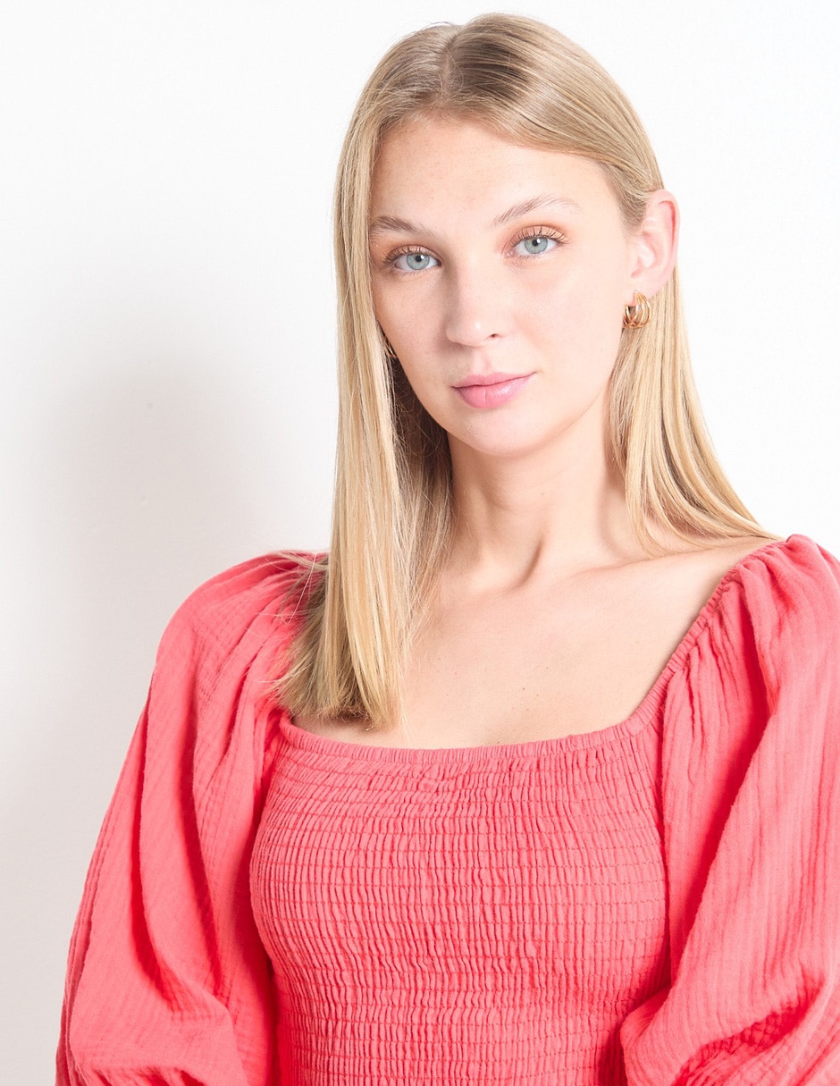 Blusa Biography manga 3/4 para mujer