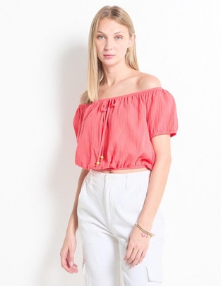 Blusa manga corta para mujer 1