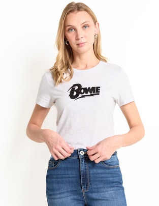 Playera manga corta cuello redondo para mujer