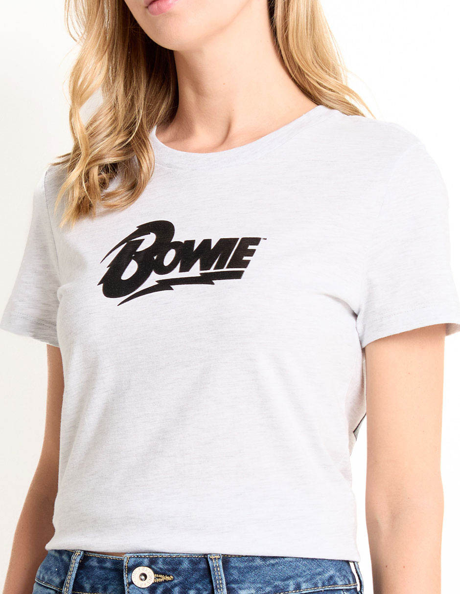 Playera manga corta cuello redondo para mujer 4