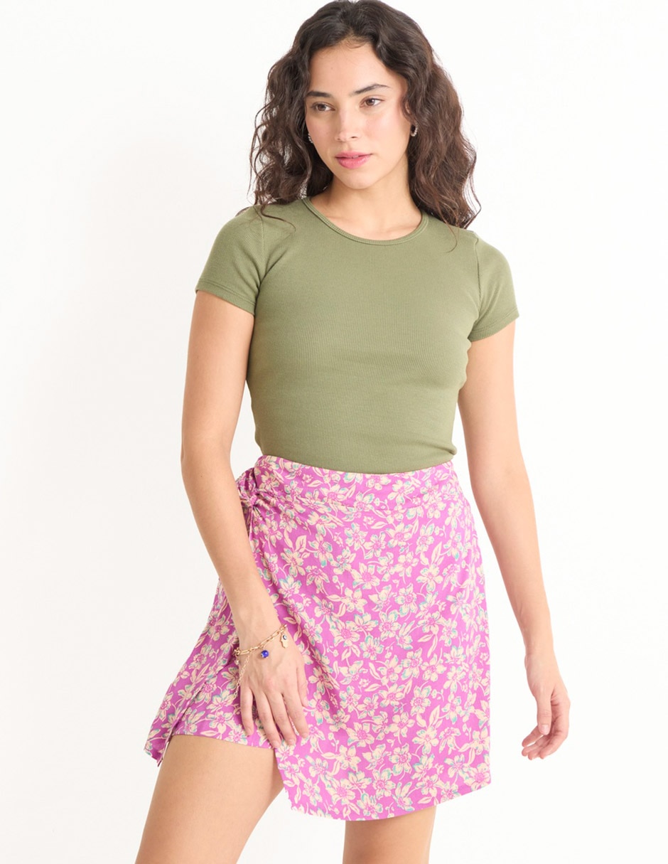 Falda short corta a la cintura 1